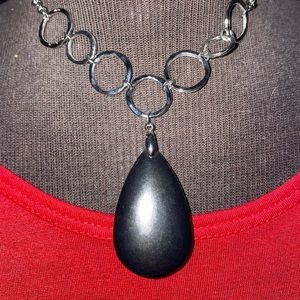 short silver necklace